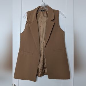 Sincerely Jules Tan Blazer Vest